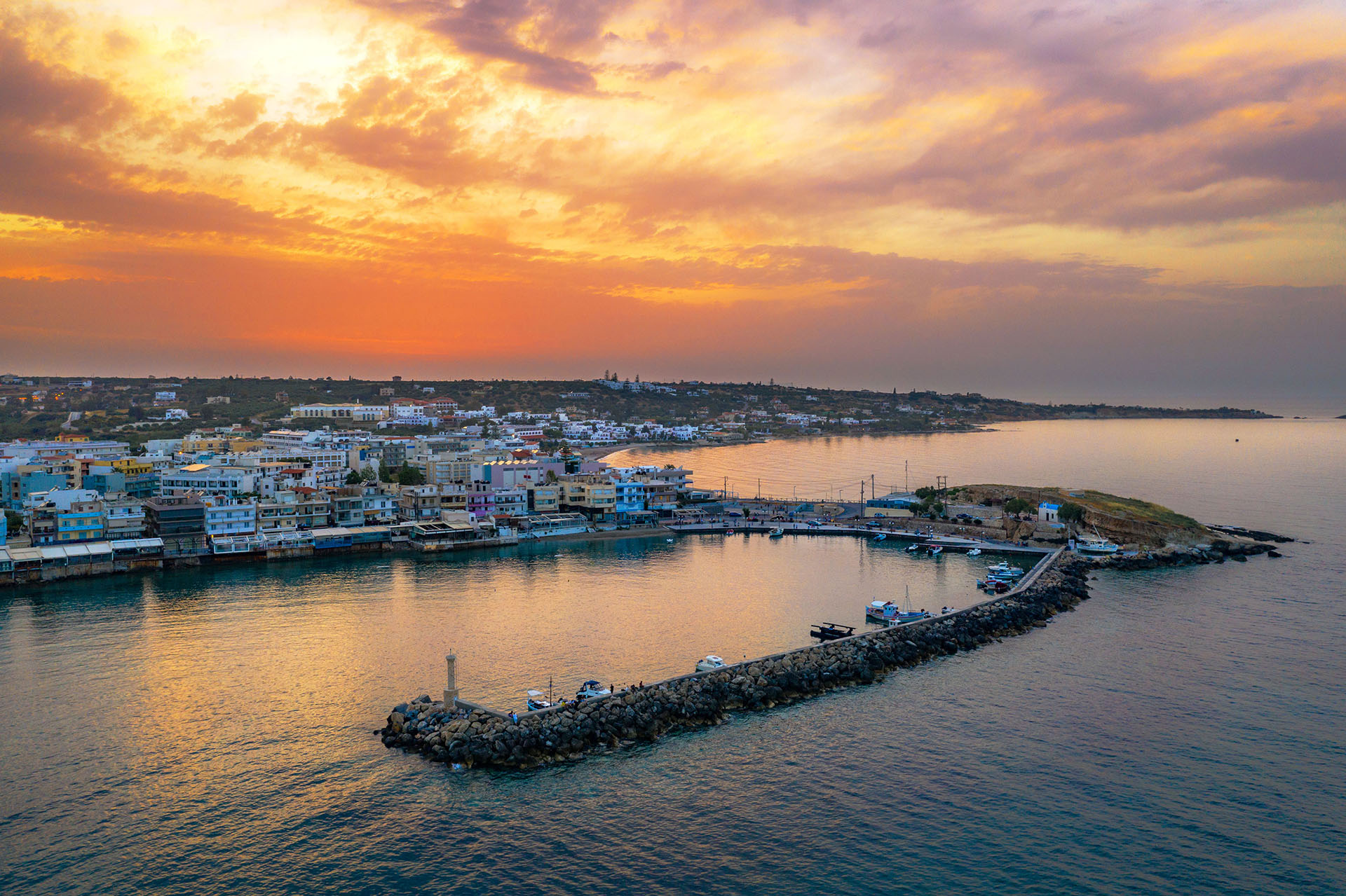 Port in the Hersonissos area